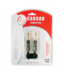 Carson Pro CAR10SS 10-Foot Straight Noiseless Instrument Cable